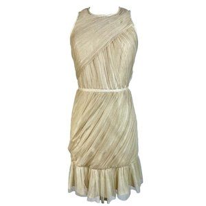 Jill Stuart Gold Cocktail Dress Tulle Elegant NWT